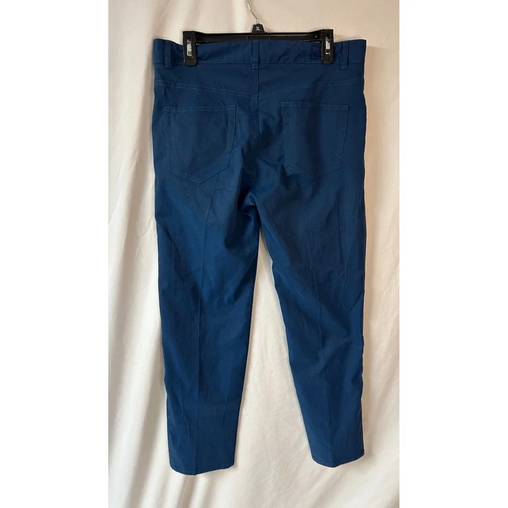 Peter Millar Crown Sport eb66 Performance Pants Navy Blue 34x30 Mens Golf Chino